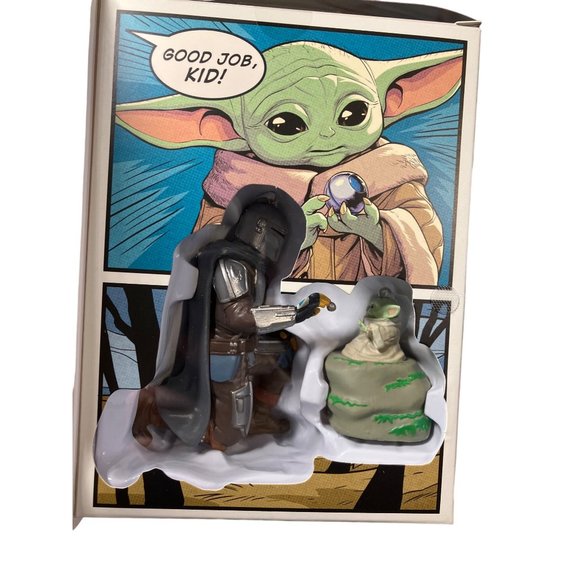 Hallmark Star Wars Mandalorian & Grogu 2pack Ornament Set Walmart Exclusive 2023 - Picture 4 of 13